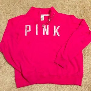 Victoria Secret PINK Quarter Zip sweatshirt